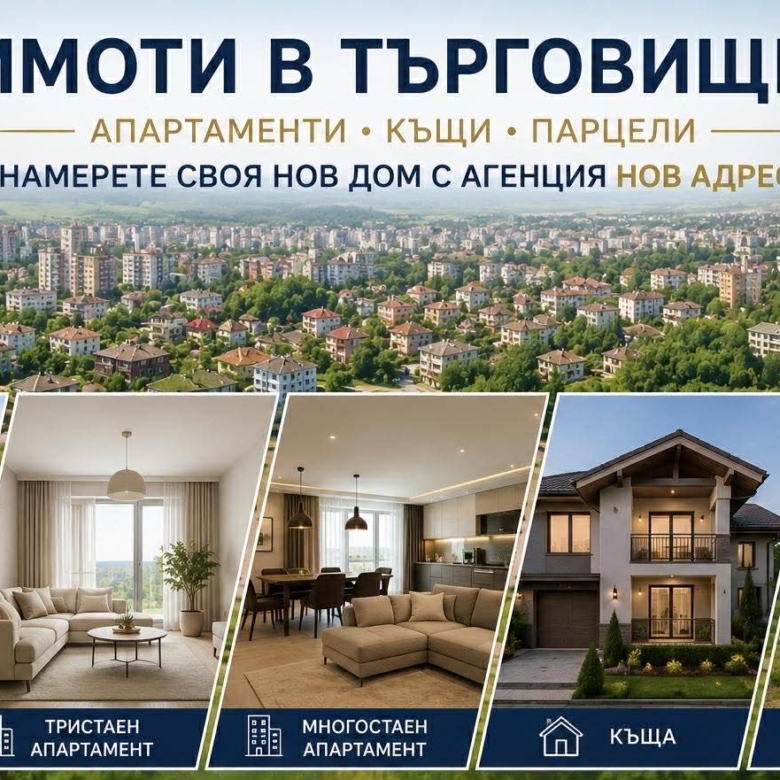 Имоти в Търговище – апартаменти , къщи и парцели