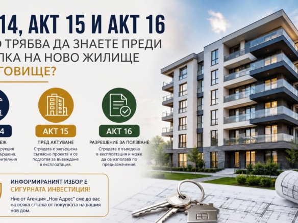 имоти ново строителство търговище